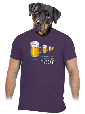 Pivečka pánske tričko Urban Purple