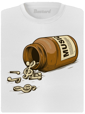 Music Pills dámske športové tričko White