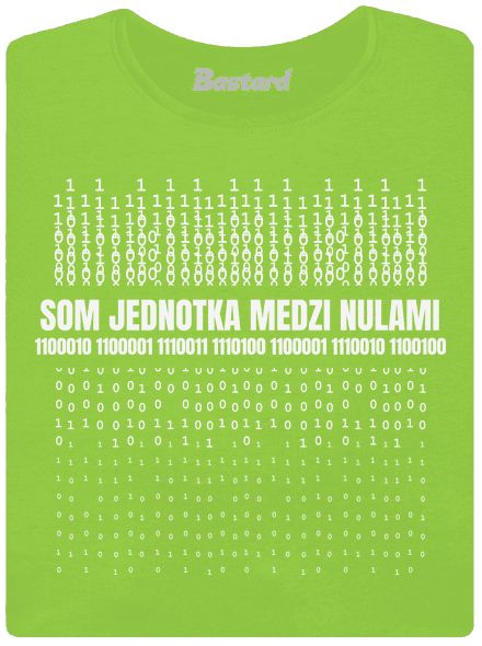 Jednotka medzi nulami dámske tričko Apple Green