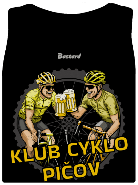 Klub cyklo pičov dámske tielko klasické Black