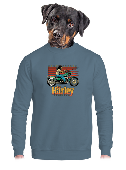 Bob Harley unisex mikina bez kapucne Nordic Blue