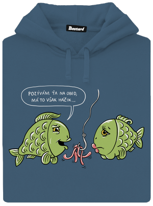 Háčik dámska mikina klokanka Denim