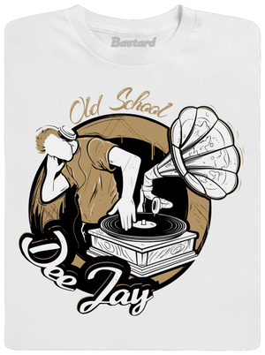 Old school DJ pánske dlhý rukáv White