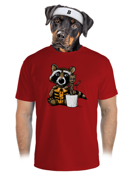 Strážcovia galaxie pánske športové tričko Red Mal