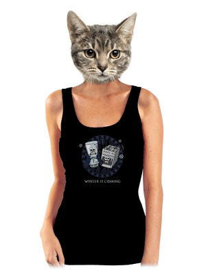 Winter is coming dámske tielko klasické Black