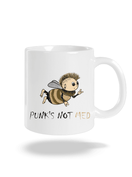 Punks Not Med klasický hrnček White
