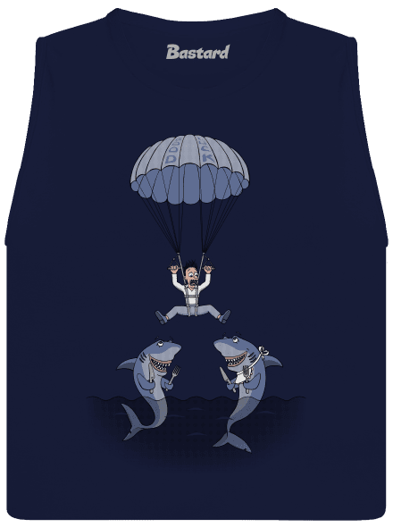 Zoskok dámske tielko voľné Navy