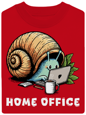 Slimákov home office unisex mikina bez kapucne Red