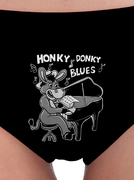 Honky donky blues dámske nohavičky Black