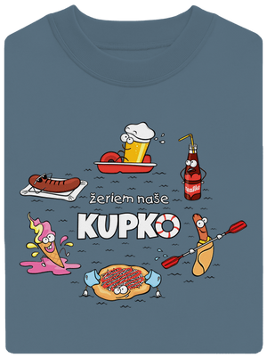 Slovenské kupko unisex mikina bez kapucne Nordic Blue