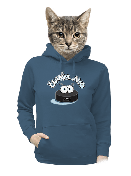 Čumím ako puk dámska mikina klokanka Denim