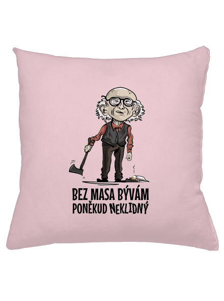Neklidný bez masa vankúš Light Pink