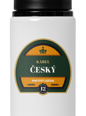 Pivná etiketa flaša na vodu White