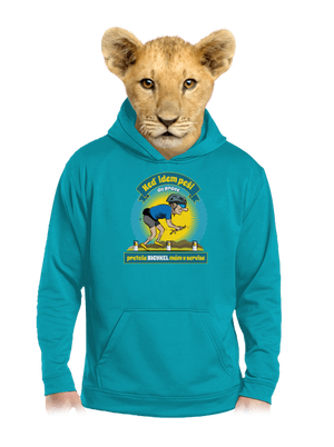 Závislosť na bicykli detská mikina klokanka Hawaiian Blue