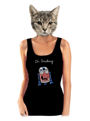 Dr. Droidberg dámske tielko klasické Black