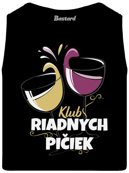 Klub riadnych pičiek pánske tielko Black
