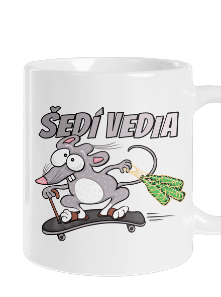 Šedí vedia - myšiak klasický hrnček White
