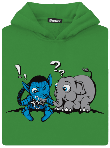 Error 501 detská mikina klokanka Kelly Green AWD