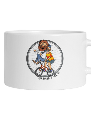 Cyklistický horoskop: Lev hrnček makronka White