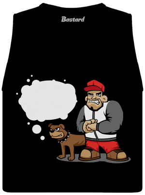 Nehryzem dámske tielko voľné Black