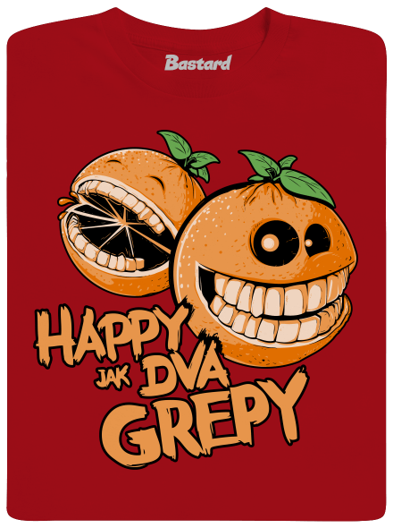 Happy grepy pánske dlhý rukáv Red