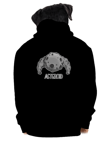 Asteroid pánska mikina na zips Black