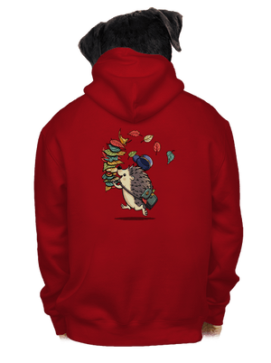 Listár pánska mikina na zips Red