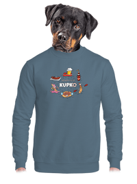 unisex mikina bez kapucne