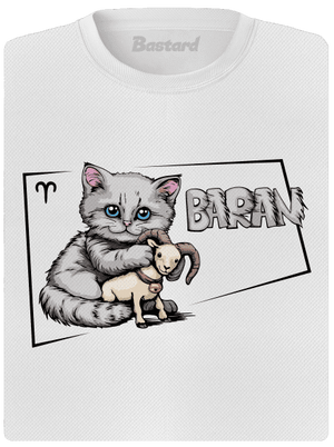 Mačací horoskop: Baran dámske športové tričko White