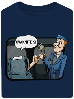 Cvaknite si unisex tričko oversized Midnight Blue