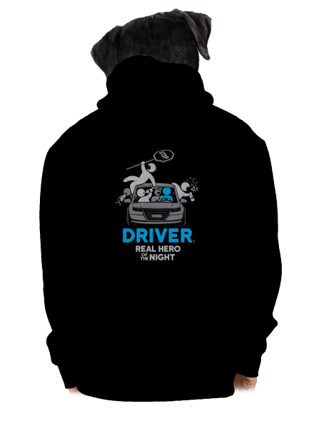 Driver pánska mikina na zips Black