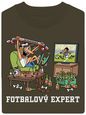 Futbalový expert unisex mikina bez kapucne Urban Khaki