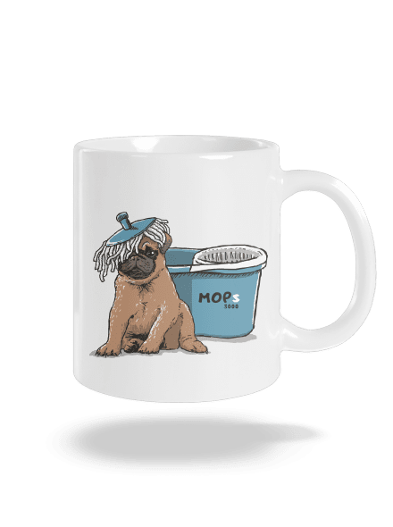 Mops klasický hrnček White