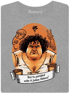 B14: Slunce seno jahody dámske tričko Dark Gray Melange