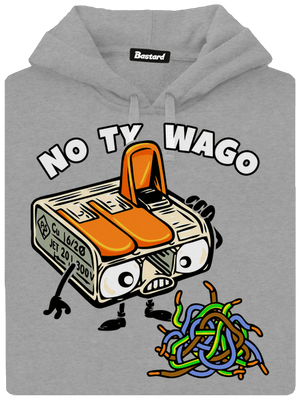 Wago svorka pánska mikina klokanka Light Melange