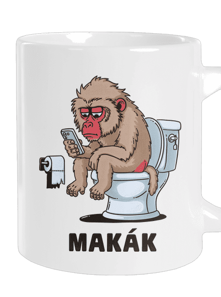 Makák veľký hrnček White