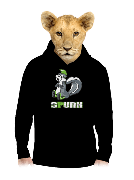 Spunk detská mikina klokanka Black