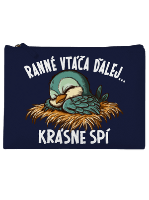 Ranné vtáča spí taštička French Navy