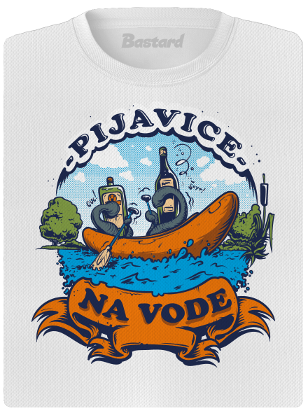 Pijavice na vode dámske športové tričko White