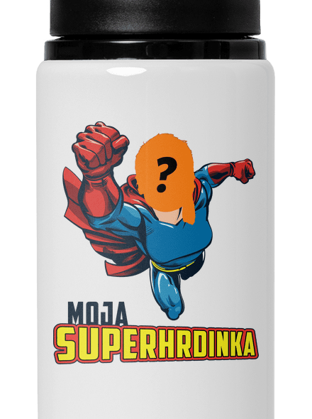 Moja superhrdinka flaša na vodu White