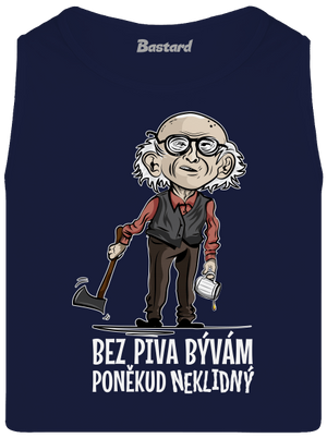 Neklidný bez piva pánske tielko French Navy
