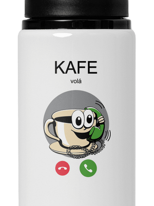 Kafe volá flaša na vodu White