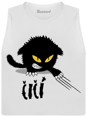 Čičina dámske tielko voľné White