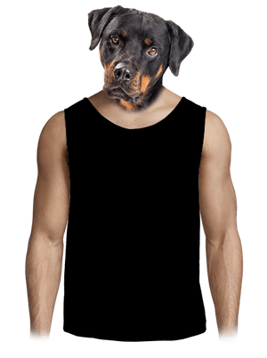 Bez potlače pánske tielko Black