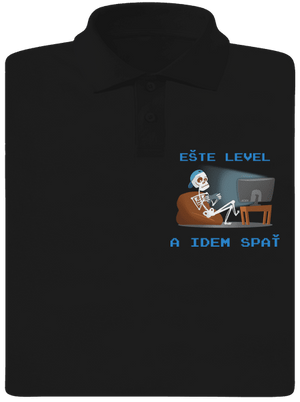 Ešte level pánska polokošeľa Black