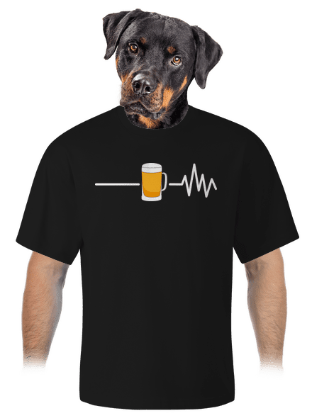 Beer help unisex tričko oversized Black