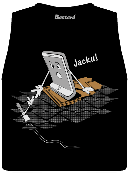 Jacku dámske tielko voľné Black