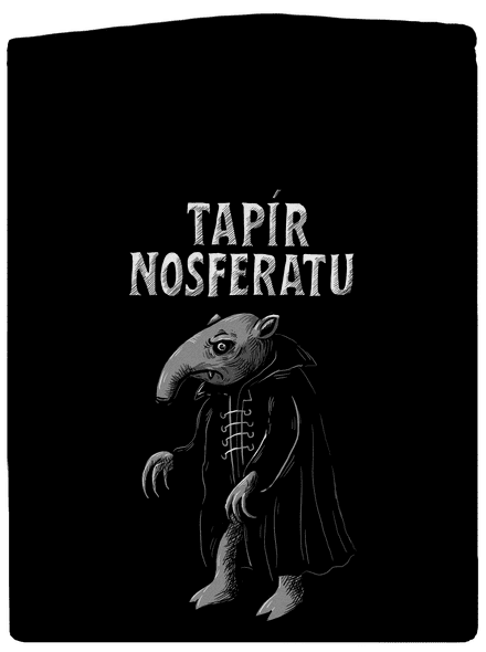 Tapír Nosferatu pánska mikina na zips Black