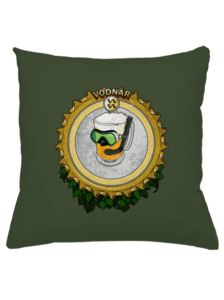 Pivný horoskop: Vodnár vankúš Olive Green