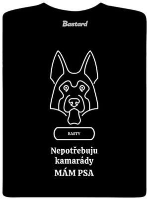 Nemôžem, mám psa pánske tričko Black